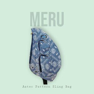 Meru Sling Backpack – Aztec Print Crossbody Bag | Lightweight, Outdoor-Ready